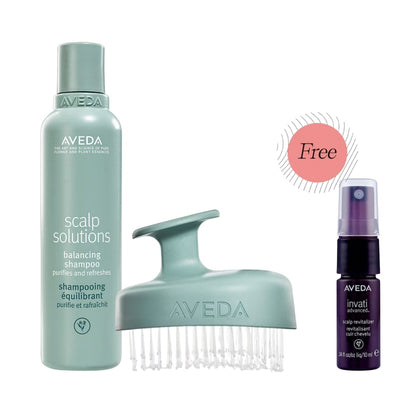 AVEDA Scalp Solutions Scalp Care Shampoo & Scalp Massager HairMNL Exclusive Set