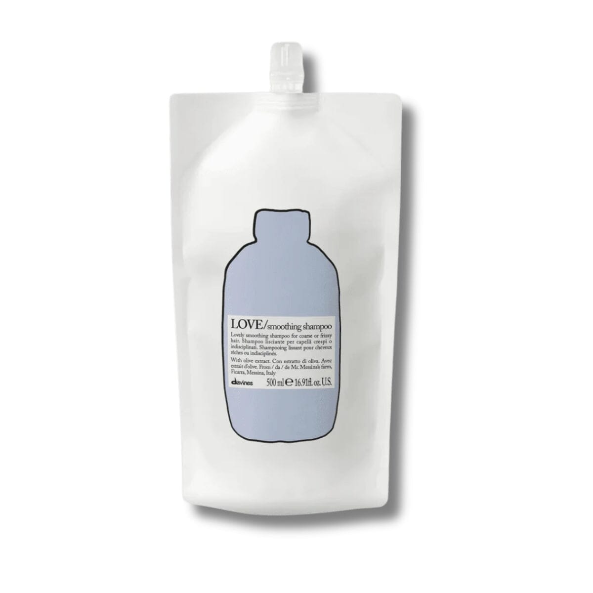 Davines LOVE Smooth Shampoo Refill Pouch 500ml