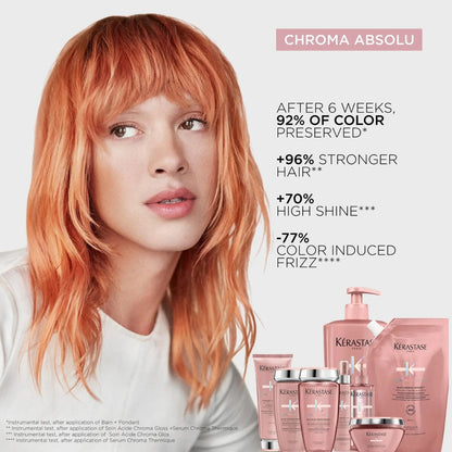 Kérastase Chroma Absolu Sulfate-Free Hydrating Protective Shampoo Refill Pouch (Thin Hair) 500ml